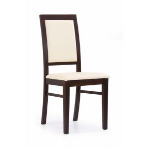 SYLWEK1 krzesło ciemny orzech, ecoskóra /CAYENNE1112 (1p 2szt)
