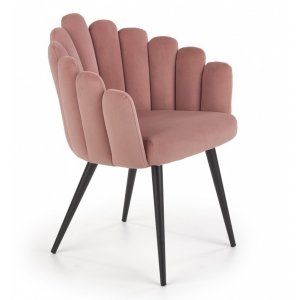 Krzesło K410 różowy velvet