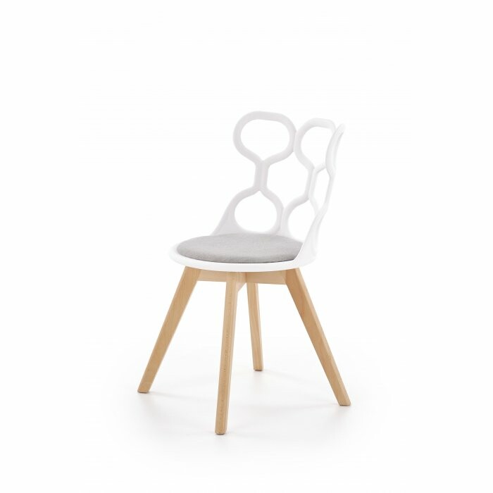K308 krzesło biały / popiel (1p 2szt)