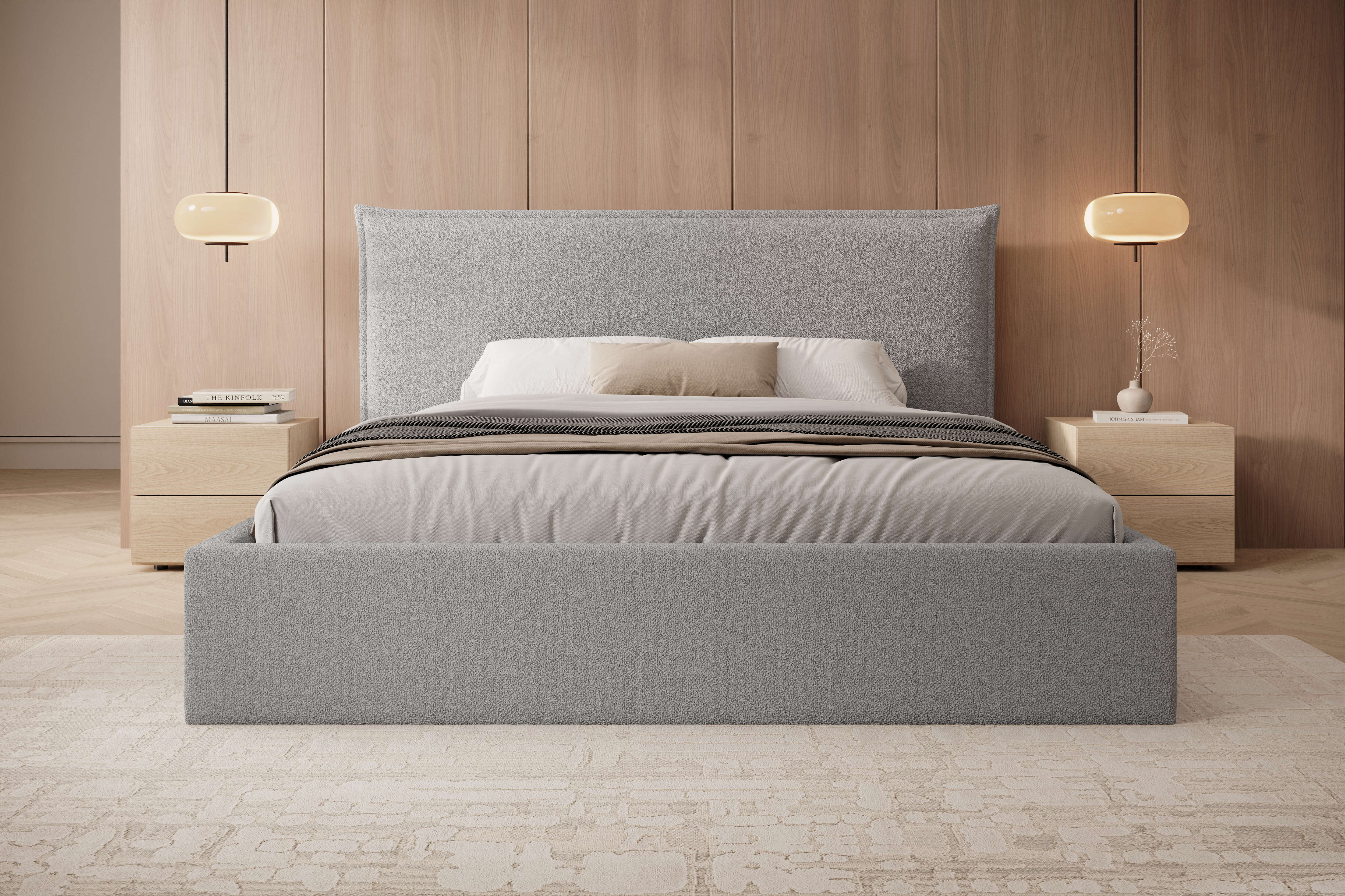 Łóżko Alena – spokojna forma, wysoki komfort