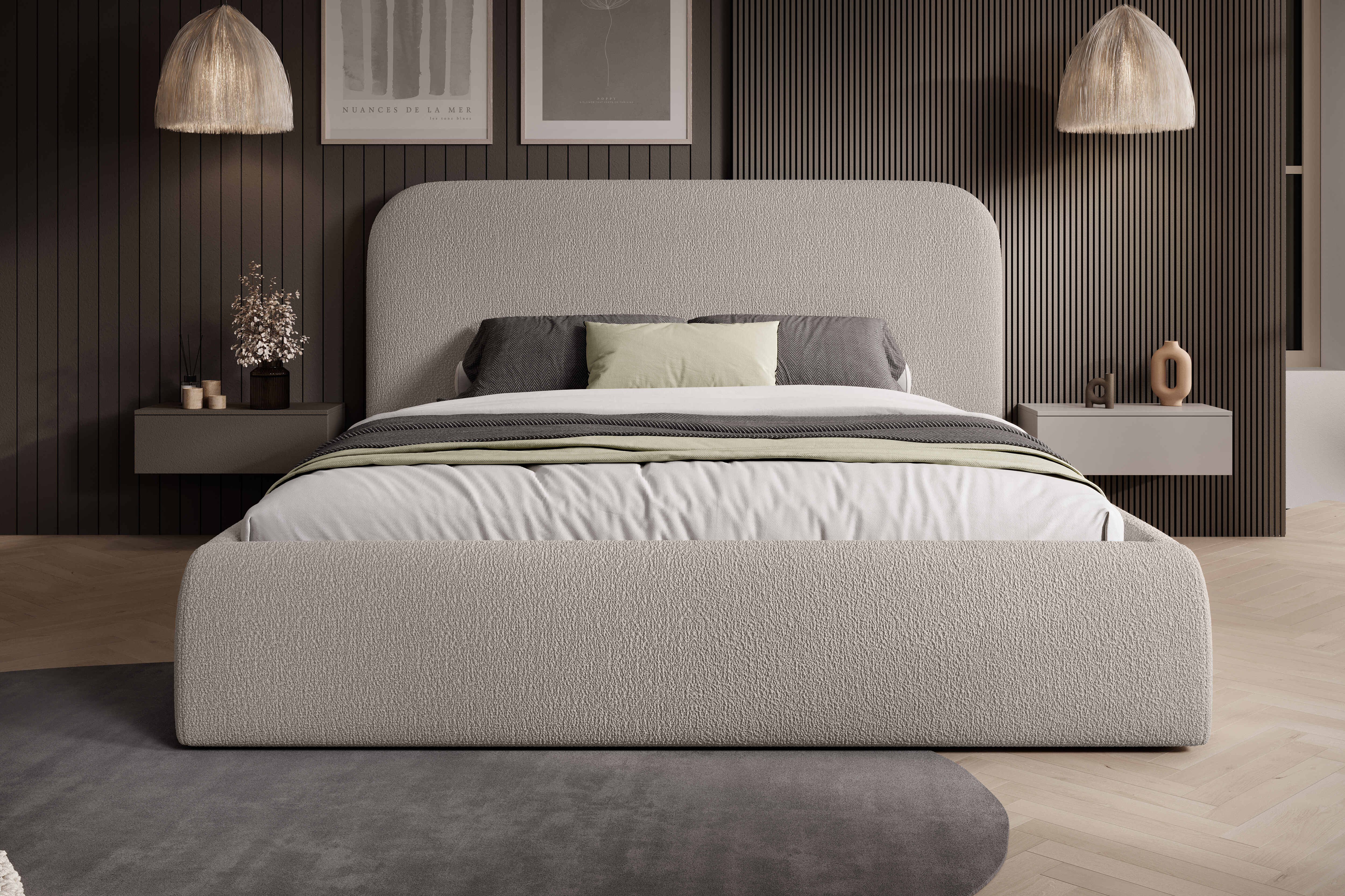 Łóżko Molina – miękka forma i dopracowane detale