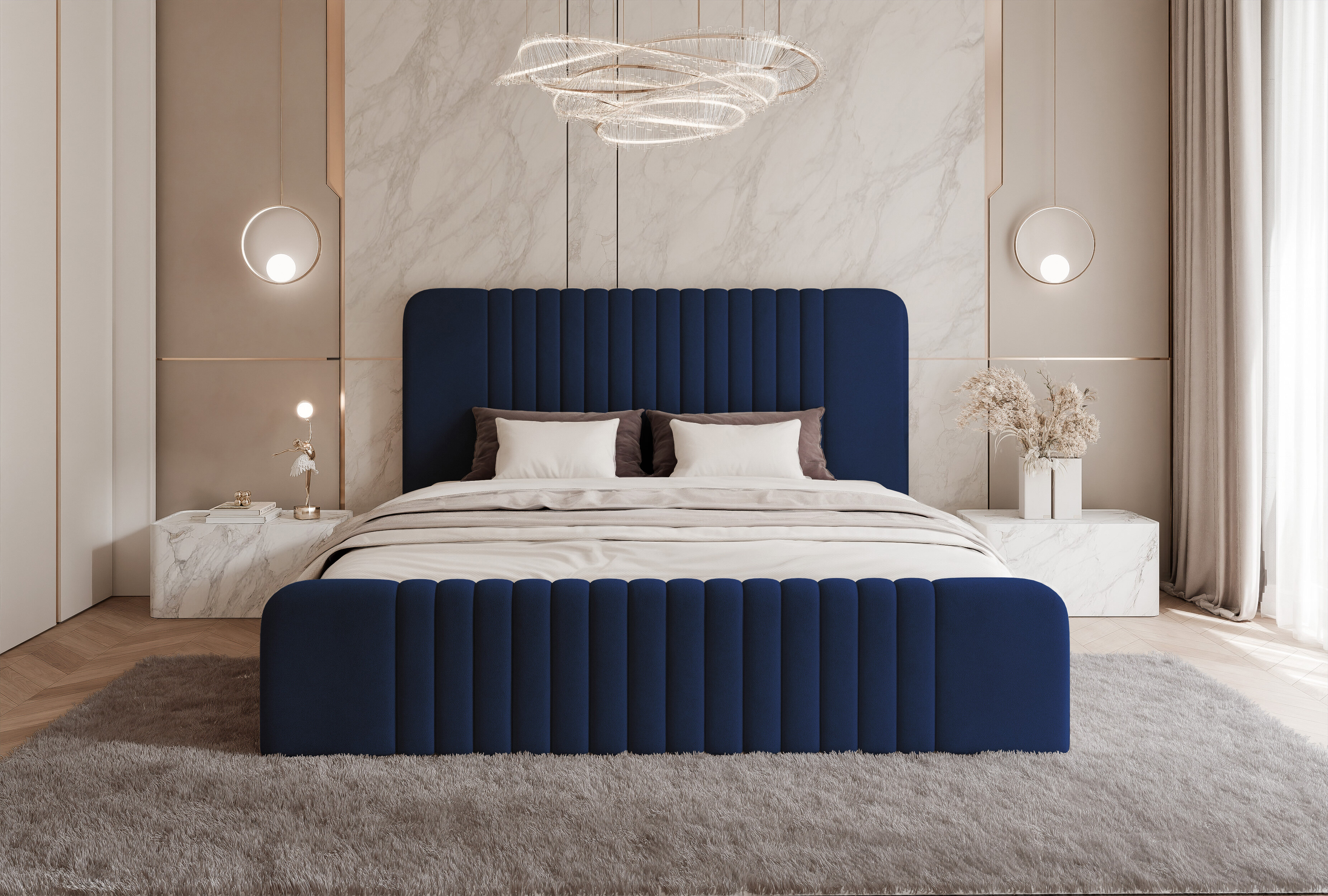 Łóżko Nira – nowoczesna lekkość i harmonijna forma