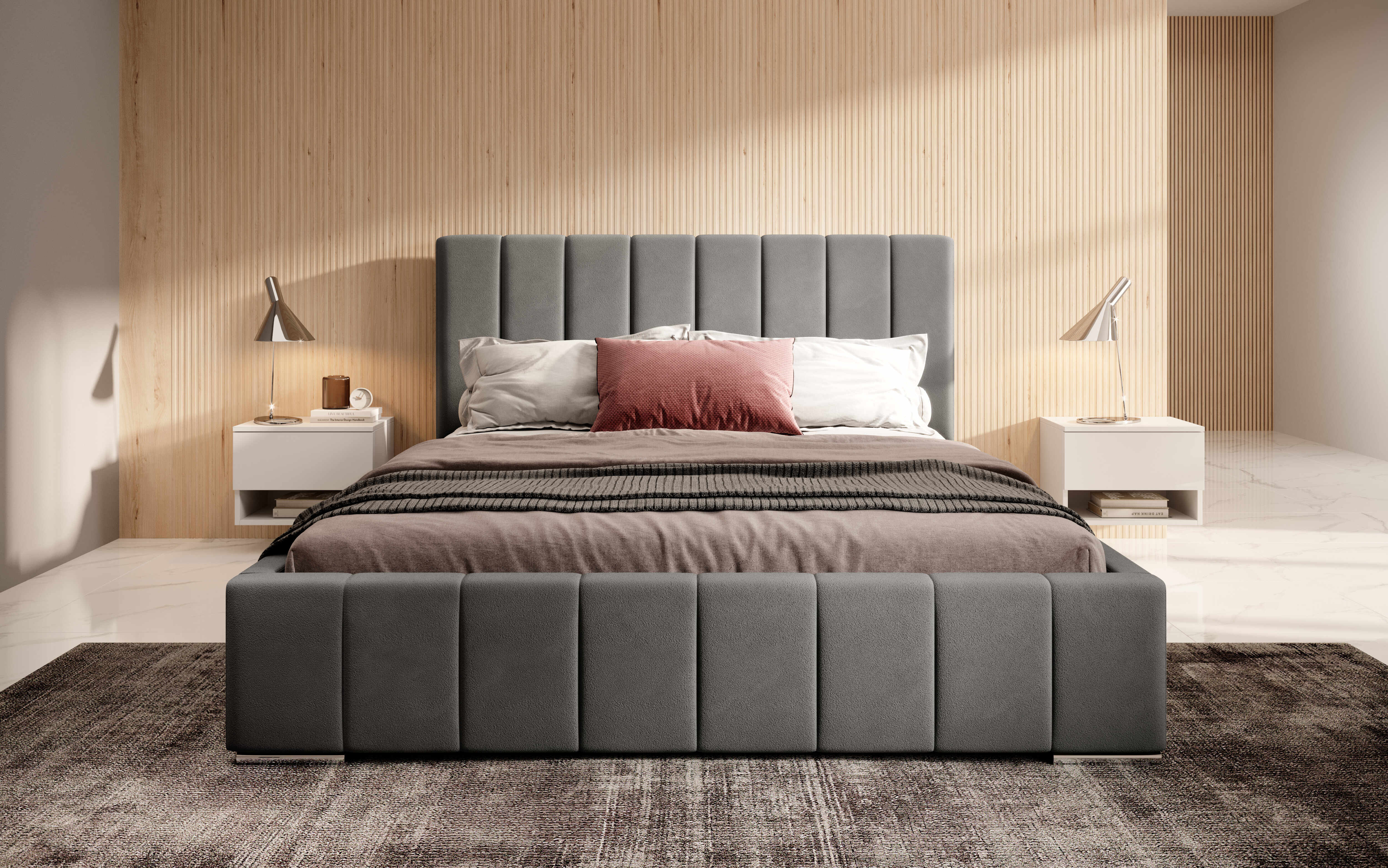 Łóżko Niki – nowoczesna elegancja w prostej formie