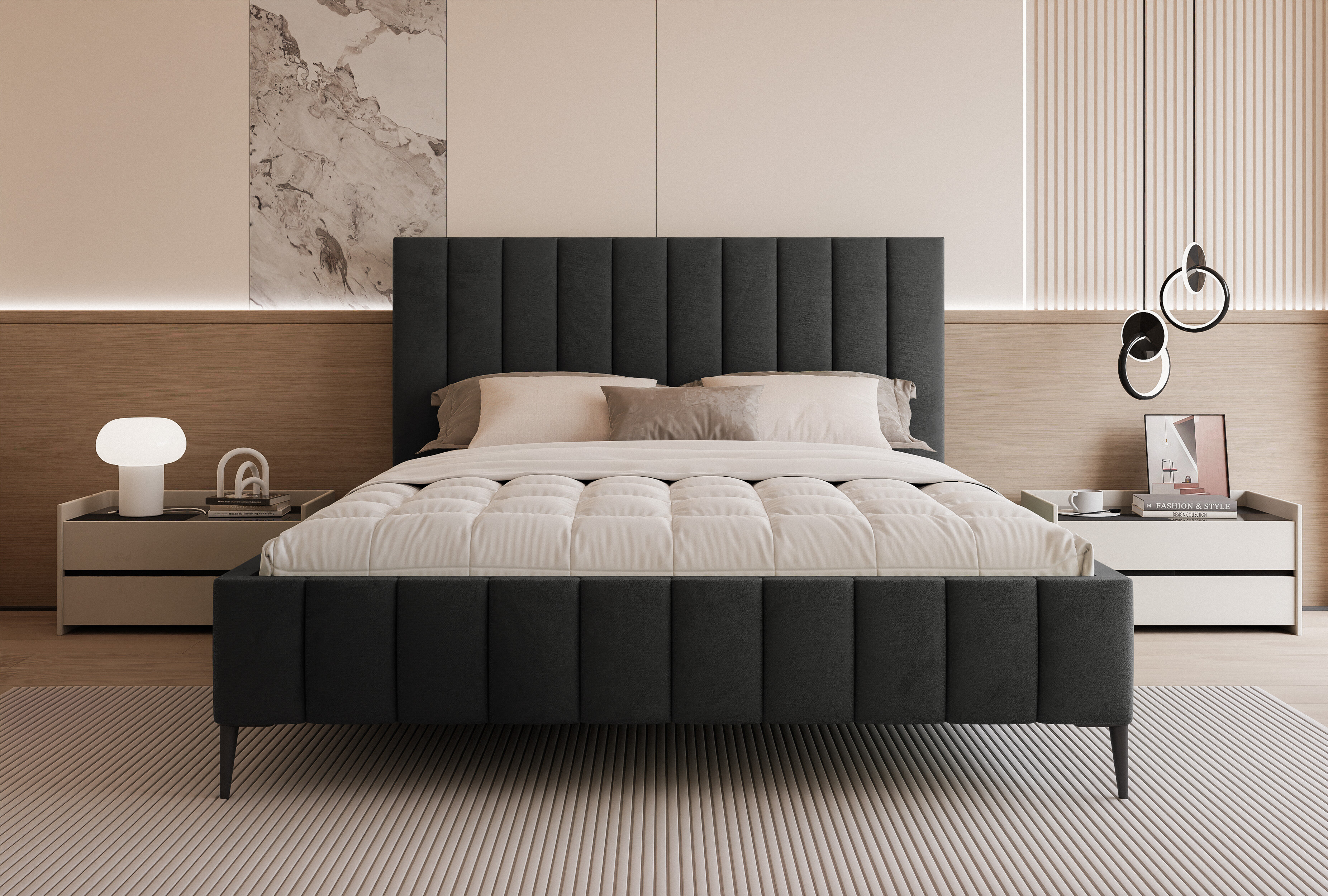 Łóżko Lumi – nowoczesna lekkość i elegancka prostota