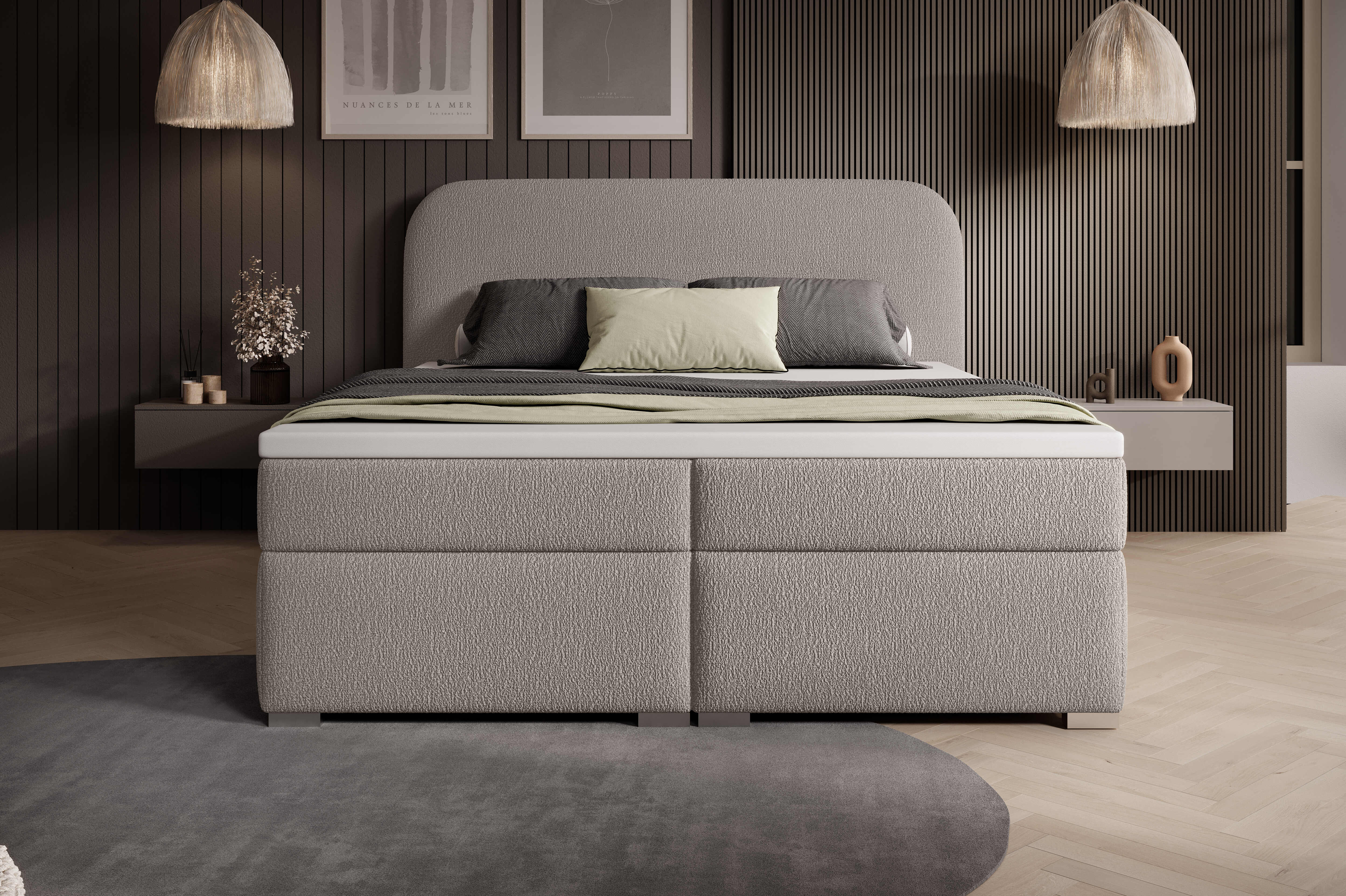 Łóżko Gardi – zaokrąglone zagłowie i ponadczasowy design