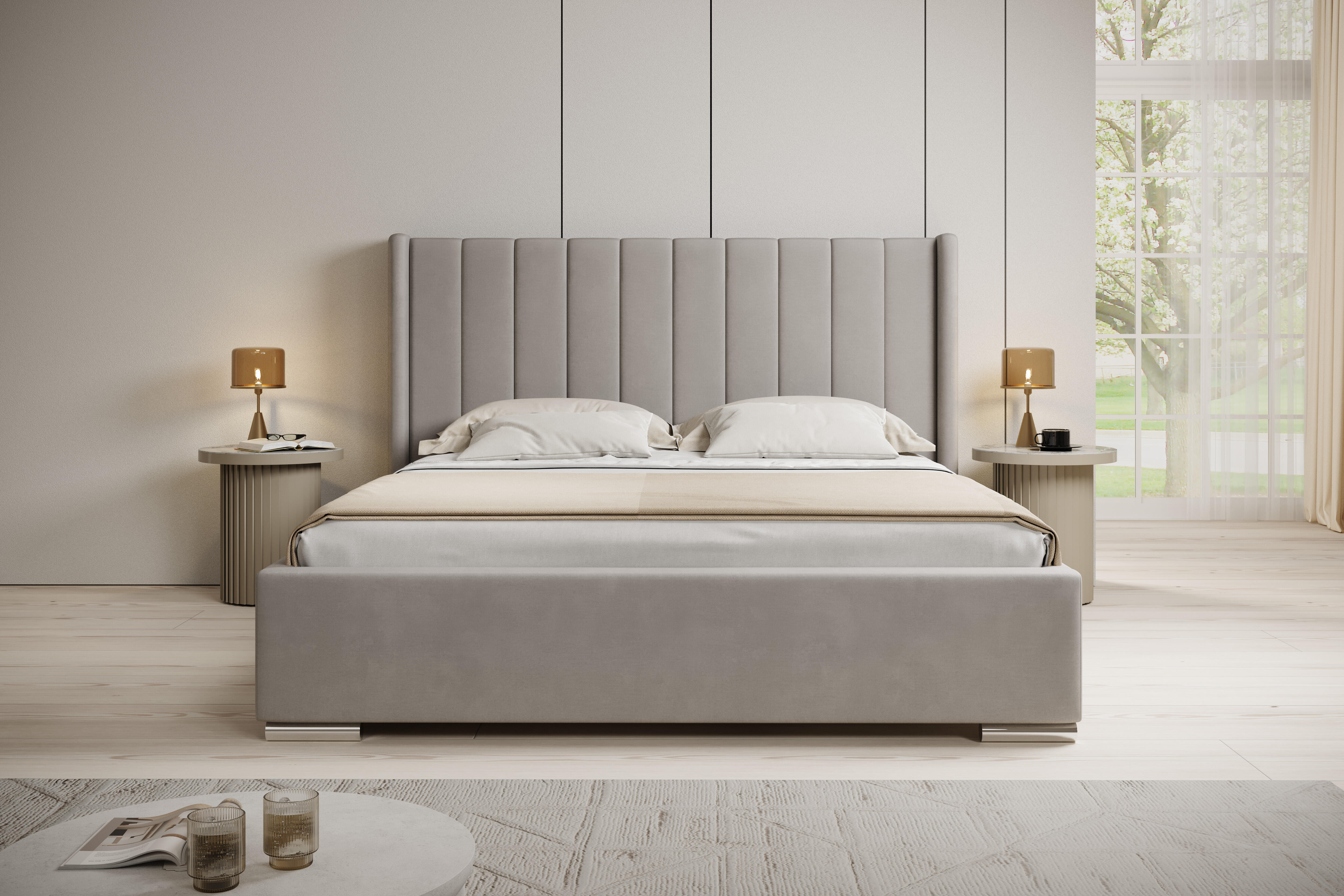 Łóżko Bill – elegancka forma i wybór wysokości zagłowia