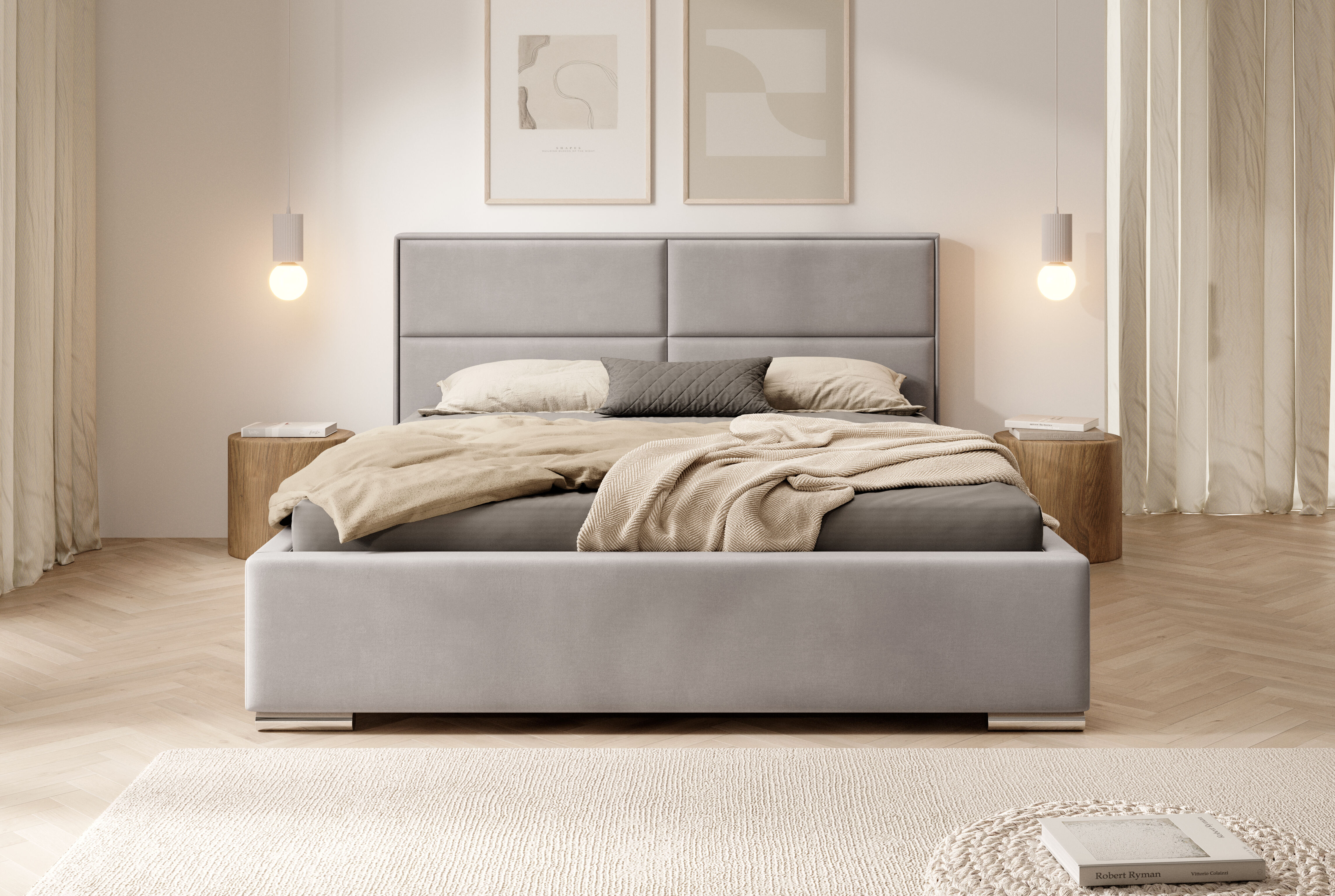 Łóżko Lori – elegancka prostota i komfort na co dzień