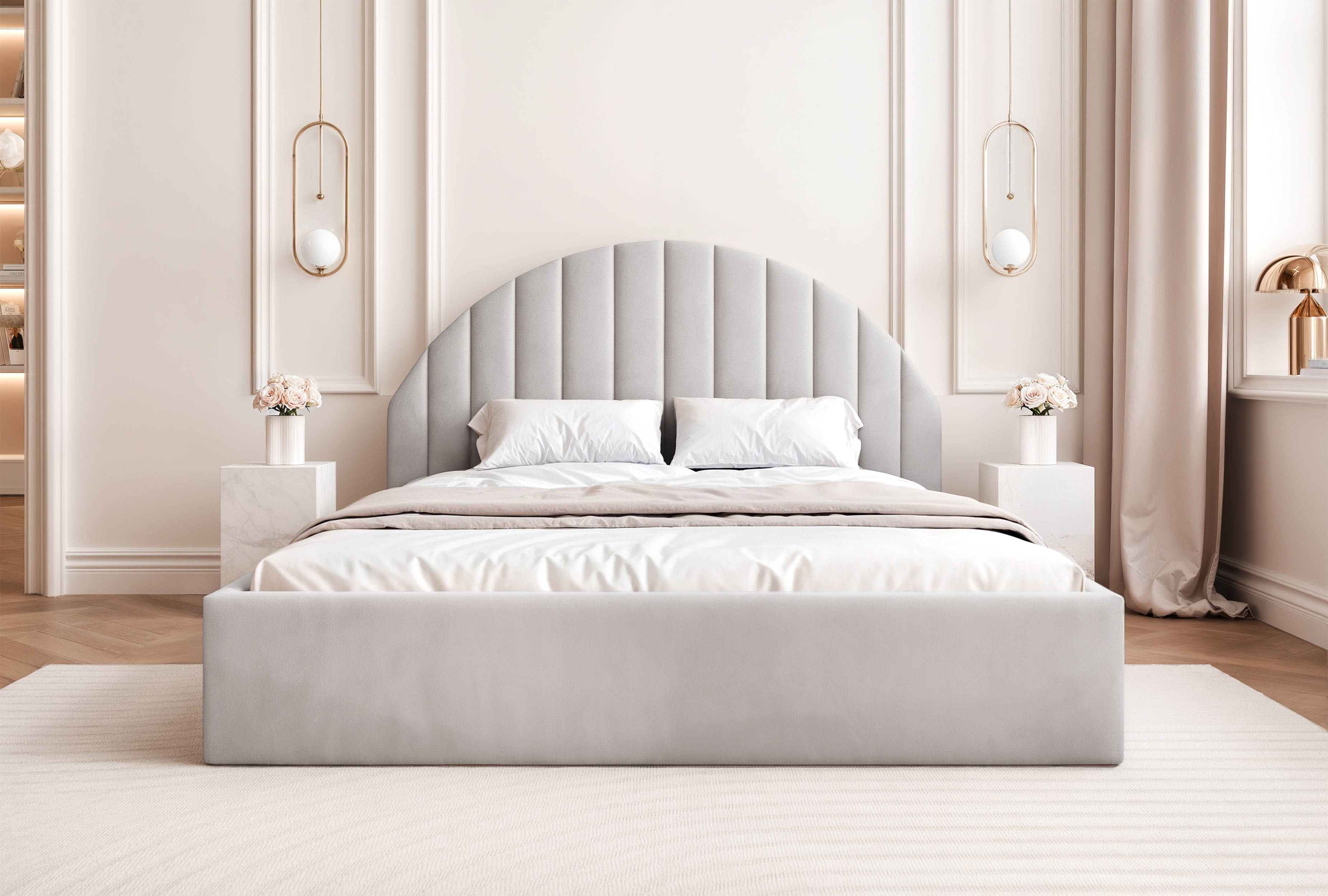 Łóżko Vani – miękka elegancja i subtelna forma