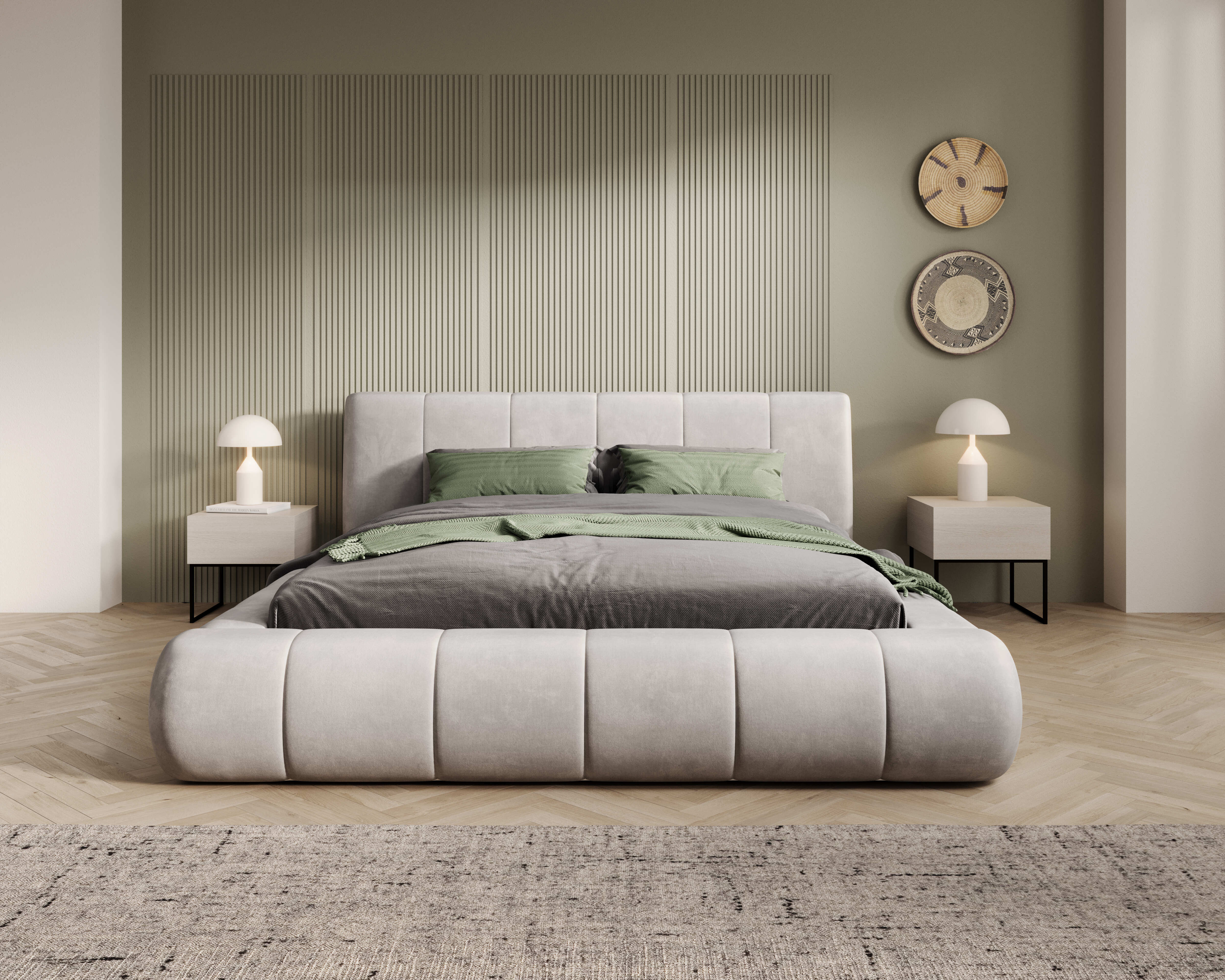 Łóżko Banti – harmonijna bryła i dopracowana estetyka
